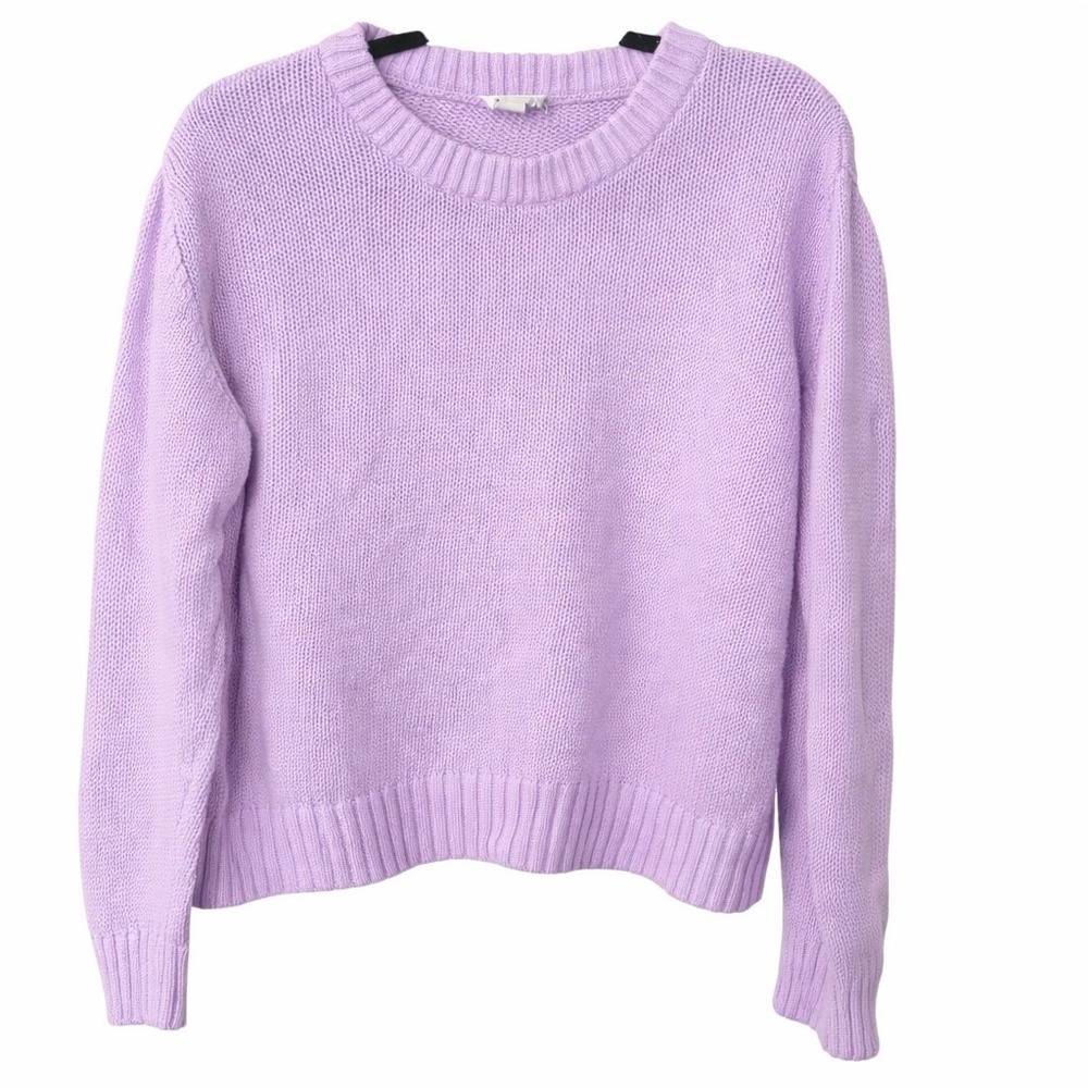 Pact Womens XXL Sweater Lavender Purple 100% Organic Cotton Crewneck Knit Pastel